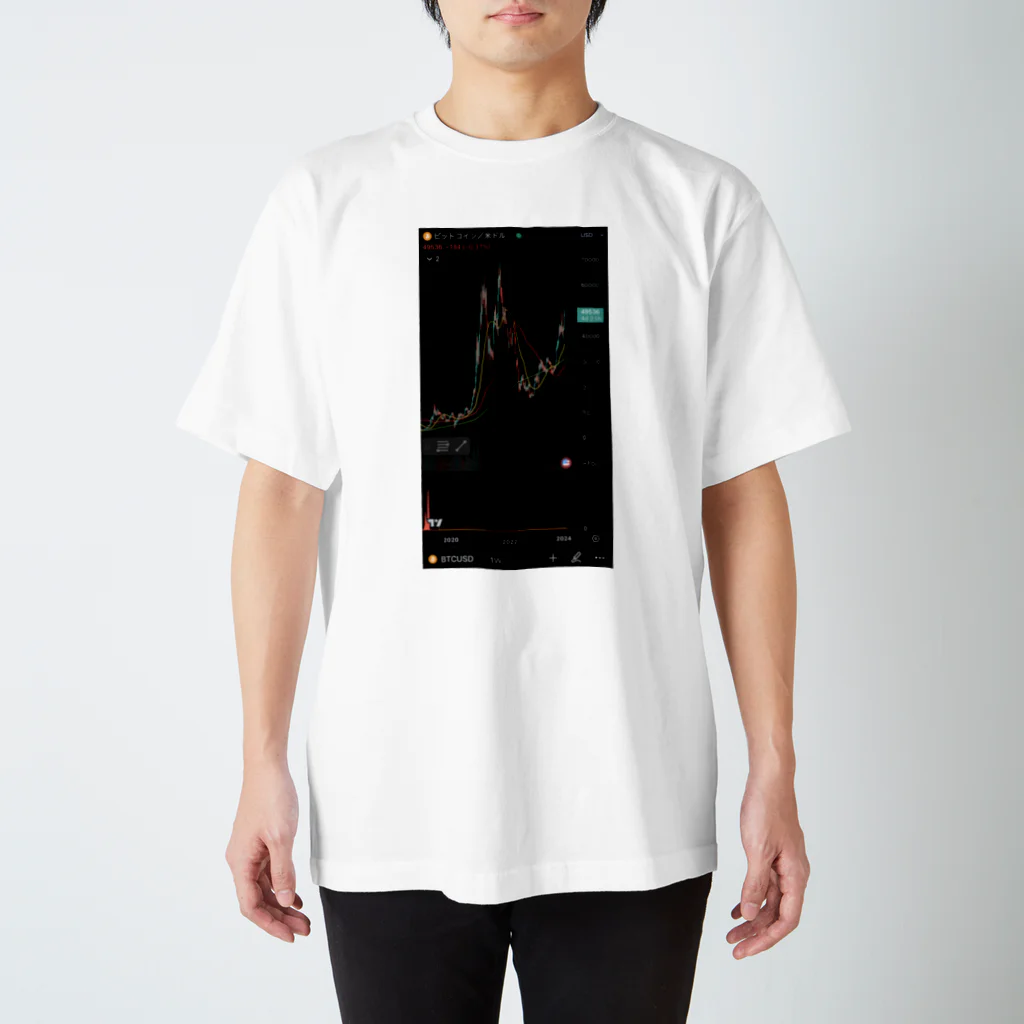 とらまるSHOPのBTC/USD Regular Fit T-Shirt