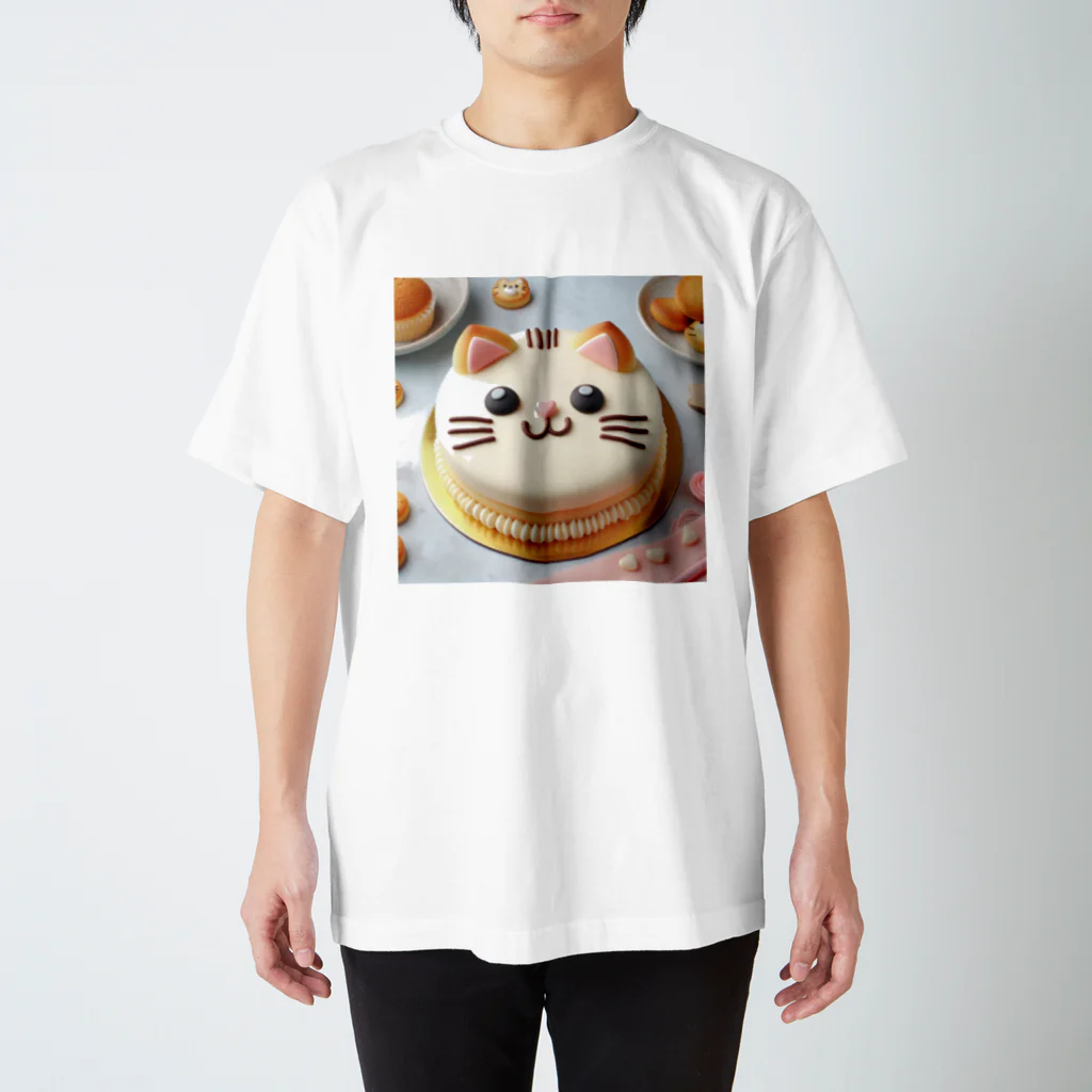 neko_shopのねこケーキ３ スタンダードTシャツ