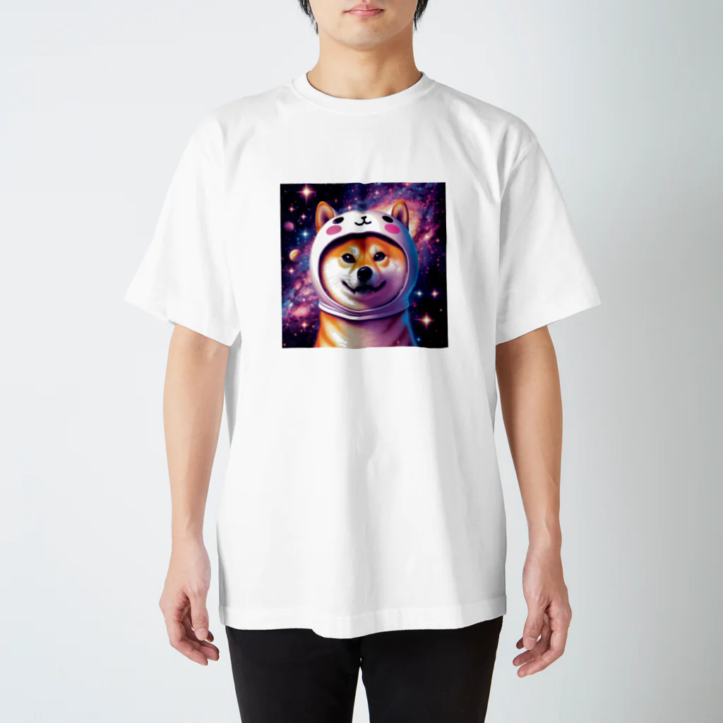 宇宙猫ファクトリーの宇宙犬グッズ 2号 スタンダードTシャツ