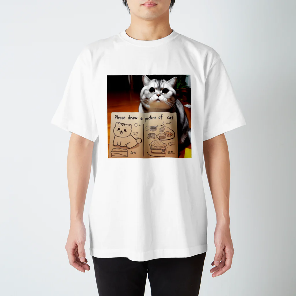 雑貨屋ちぃずのおねだり猫 Regular Fit T-Shirt