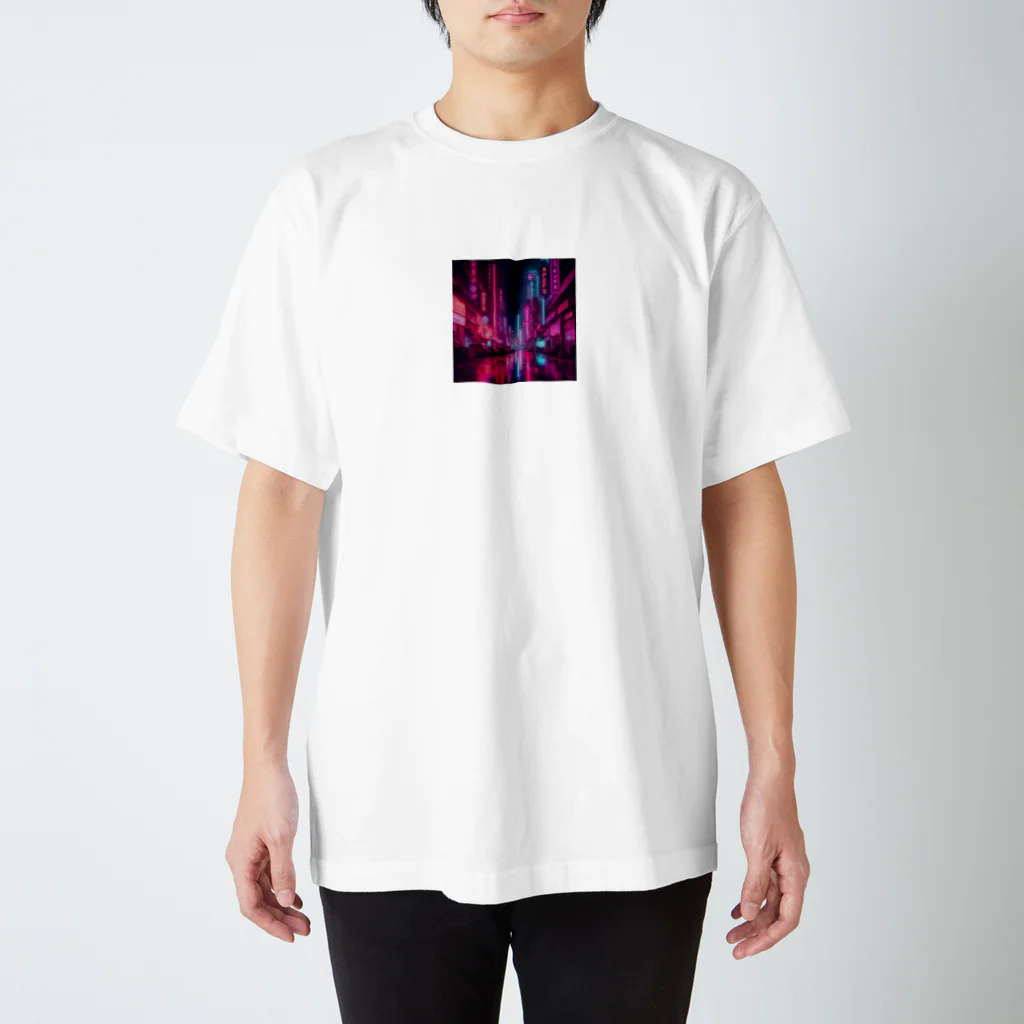 butterfly-effectのビビッドサイバーネオン スタンダードTシャツ
