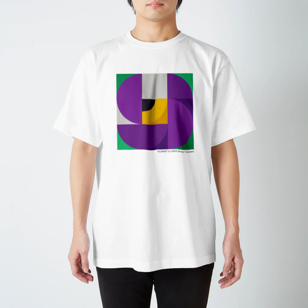 MFSFの"Flower" y-purple Regular Fit T-Shirt