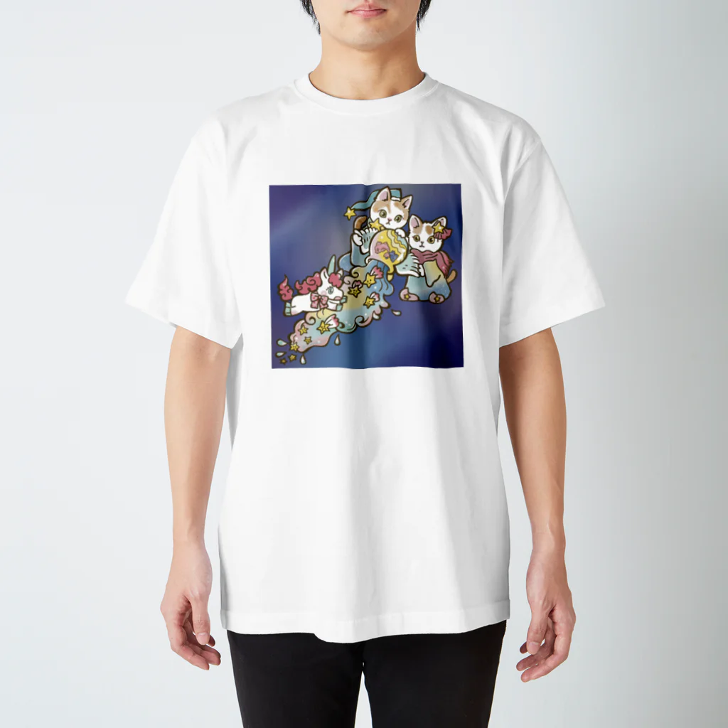 猫のきぬくんのお店の星座シリーズ　水瓶座　タマリンちゃんモデル Regular Fit T-Shirt