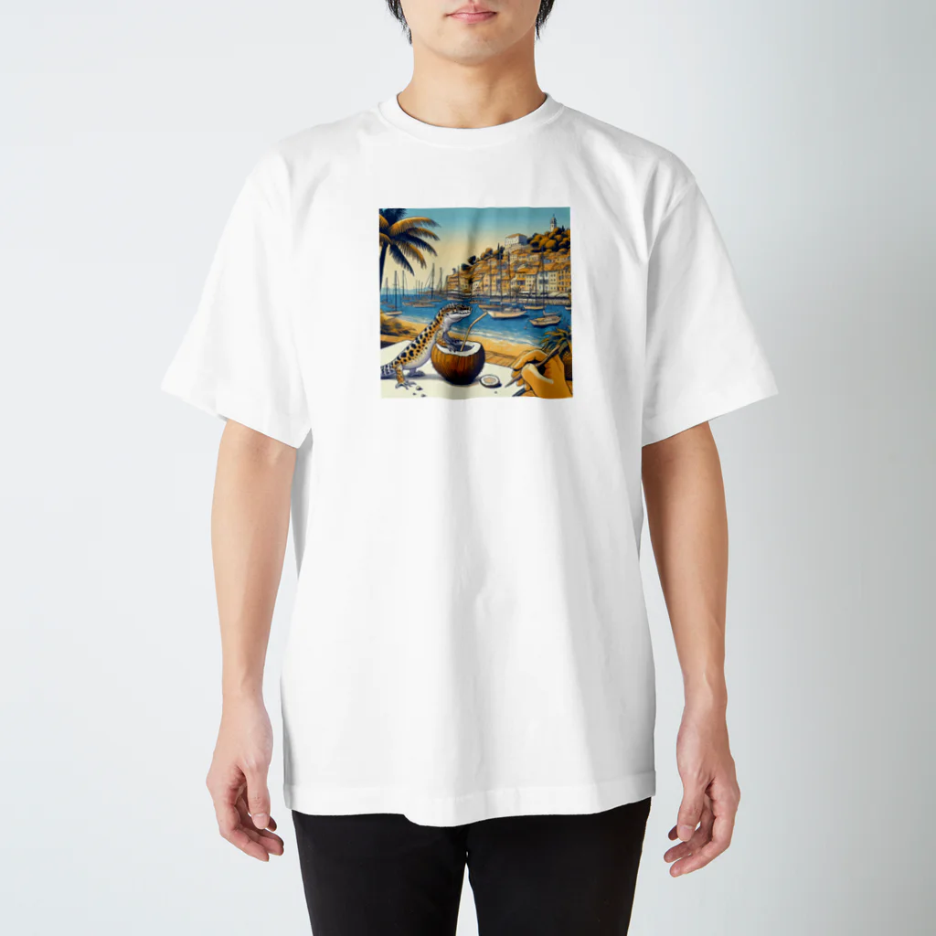 Ramennnのレオパ旅気分 Regular Fit T-Shirt