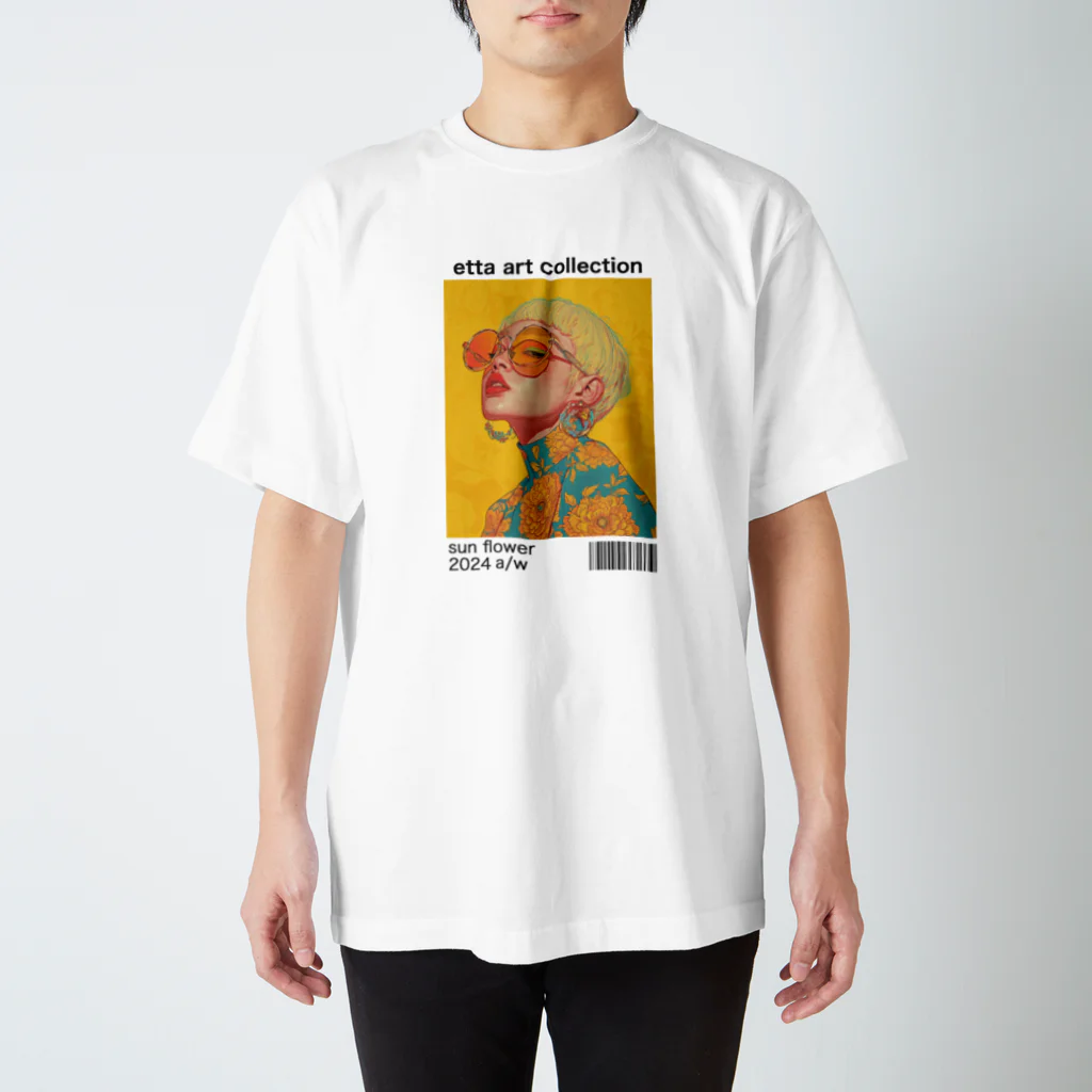 ETTA_ARTのサンフラワー スタンダードTシャツ