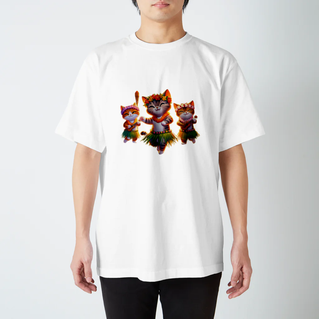 taki・ショップの猫【踊り】 スタンダードTシャツ