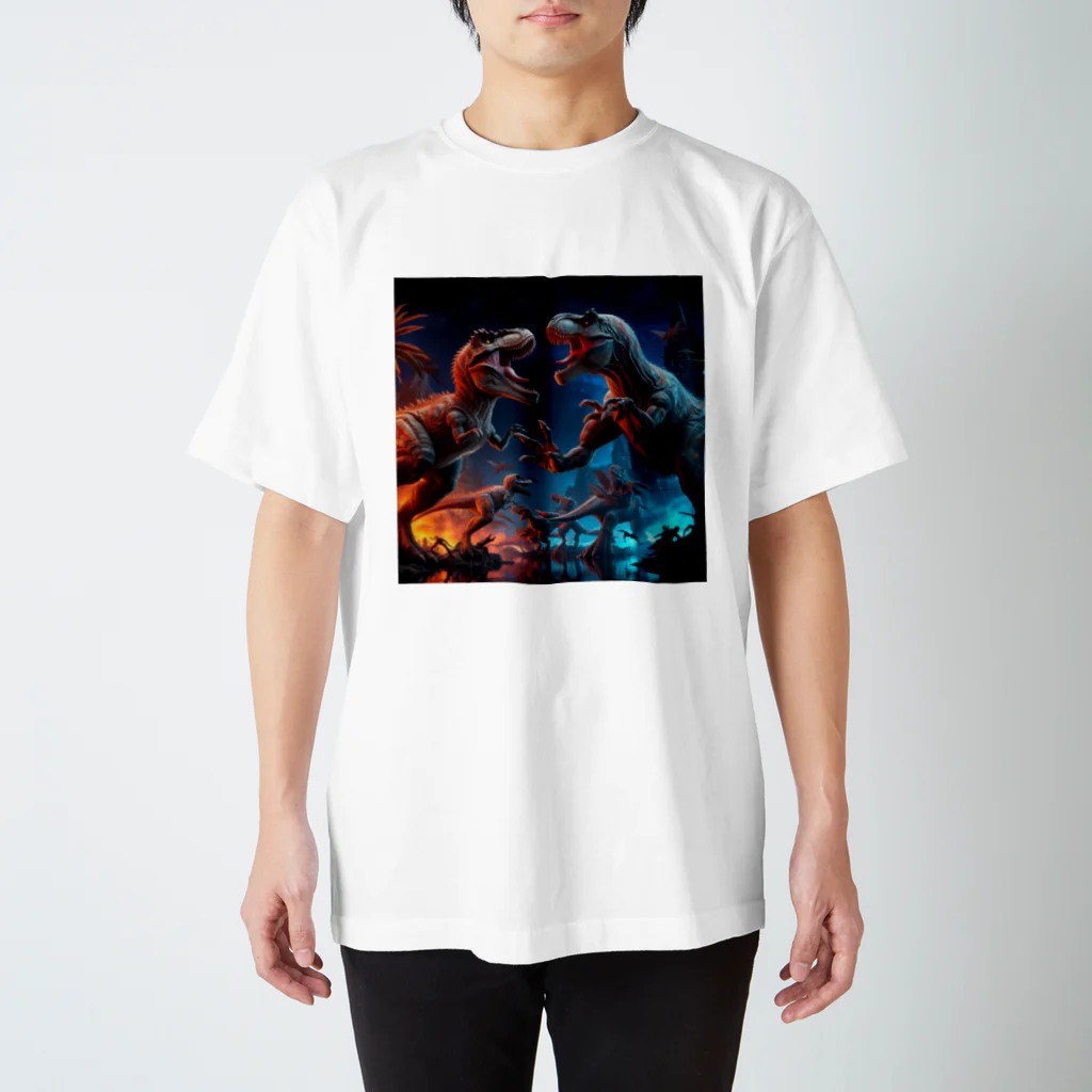 morao777の恐竜バトル スタンダードTシャツ