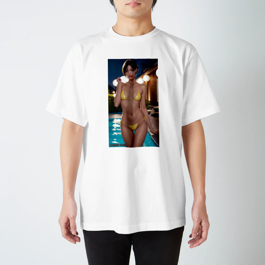 AIART_REINA_KASUMIのAIARTｰREINA ラテックスビキニ（KASUMI） スタンダードTシャツ