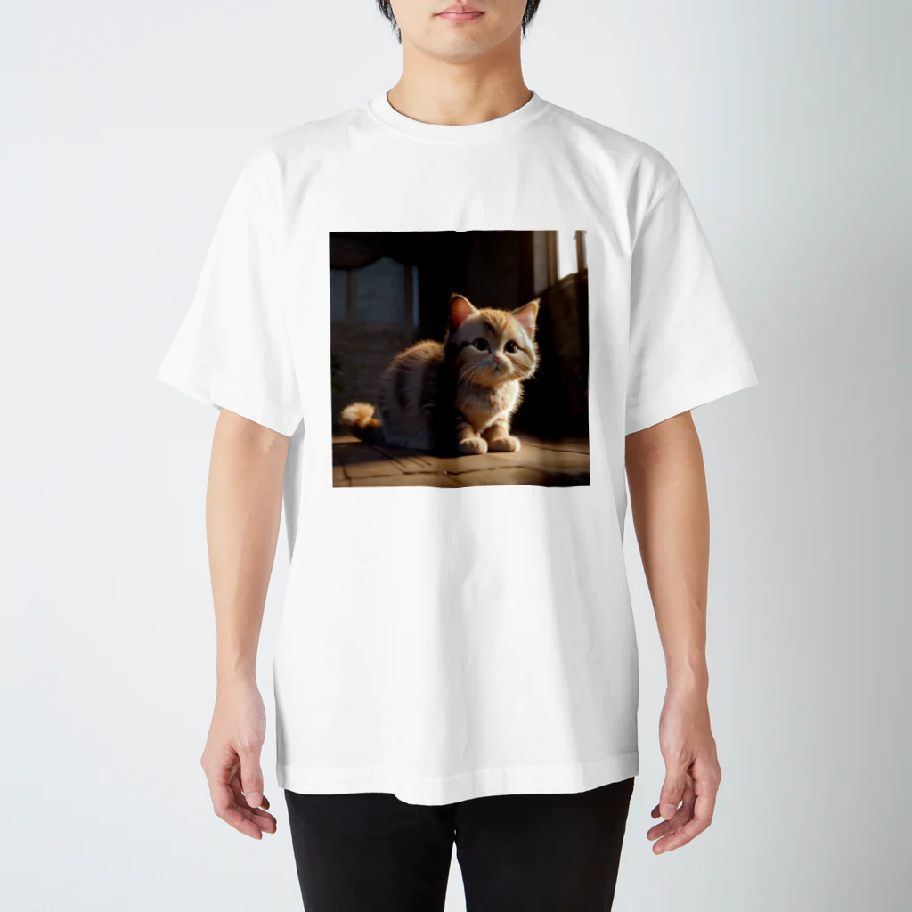 動物の溜まり場の可愛い猫ちゃん スタンダードTシャツ