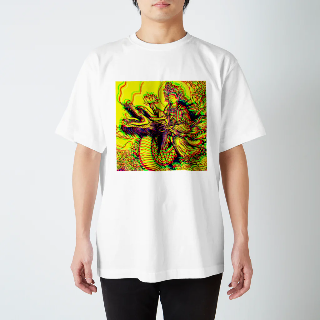 moon_takuanの観世音菩薩と龍「Kanzeon Bodhisattva and dragon」 スタンダードTシャツ