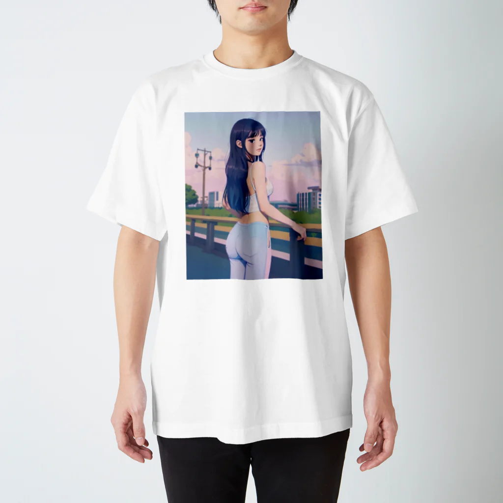 Sawadadaのランニング中の女性 Regular Fit T-Shirt