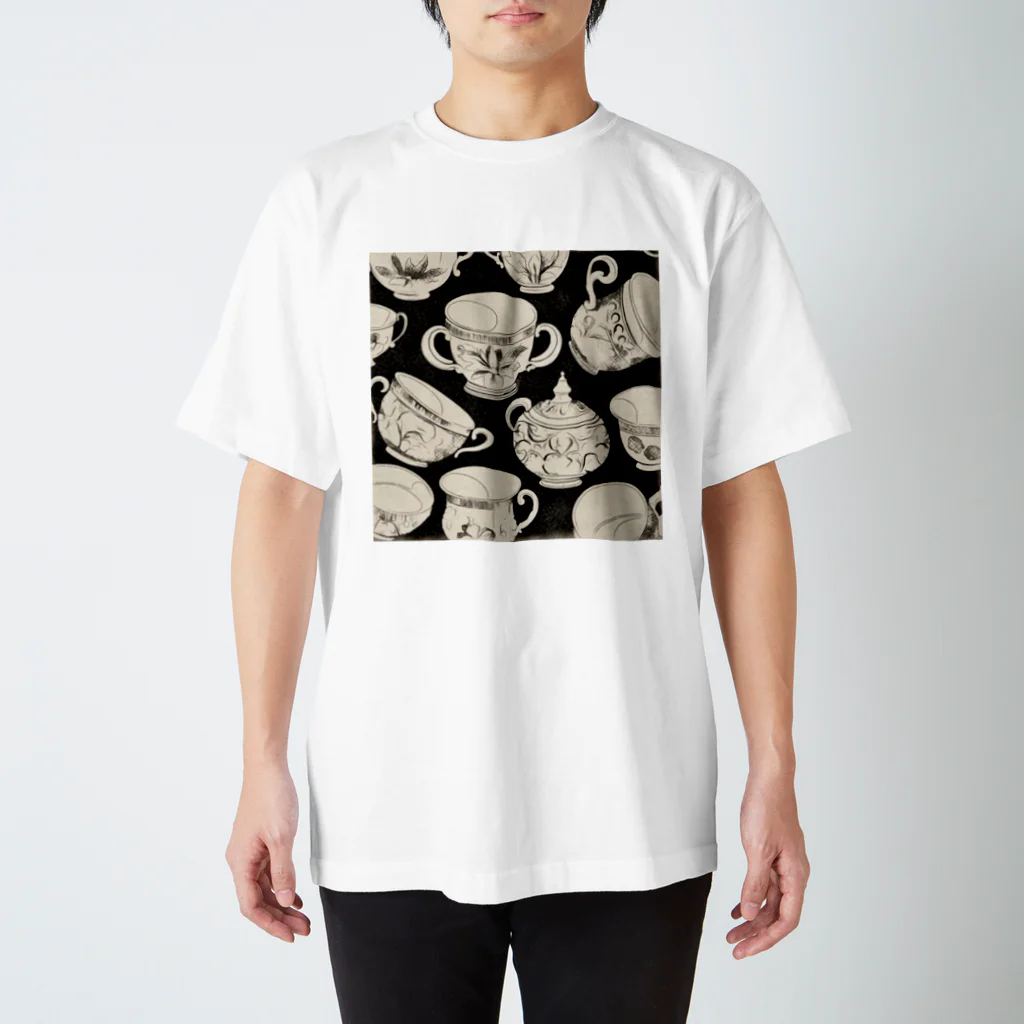 (っ◔◡◔)っ ♥ Le Petit Trésor ♥の花の詩カップ(The Flower Poetry Cup) Regular Fit T-Shirt