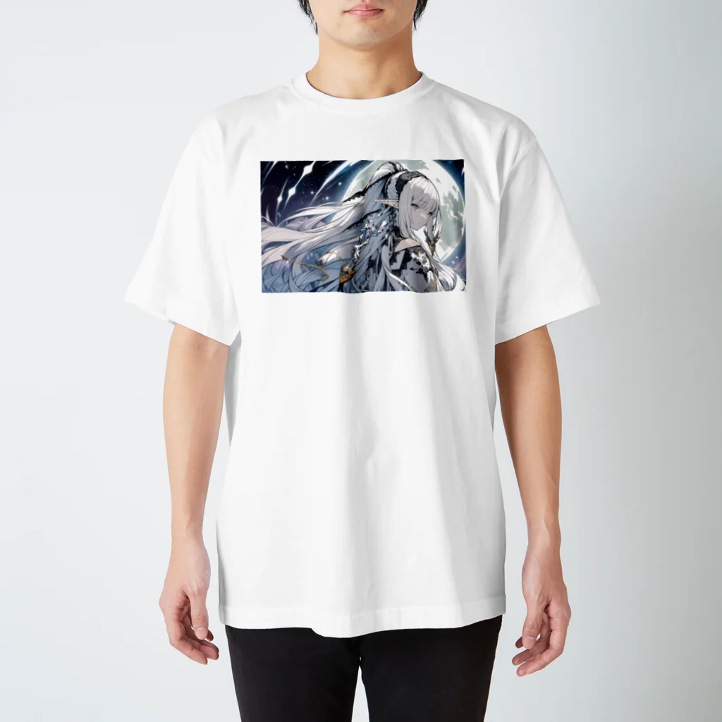 エルフ雑貨店の月のエルフさん スタンダードTシャツ