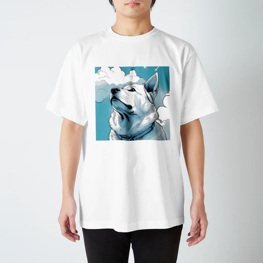 宗乙商店の我思う、我は秋田犬。 スタンダードTシャツ