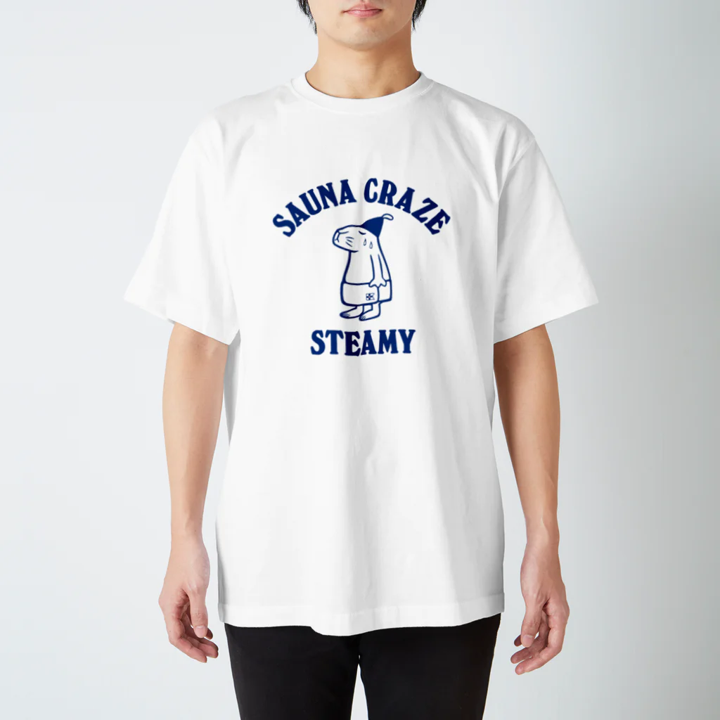 サウナ・クレイズ | SAUNA CRAZEのスティーミー・ハット＆タオル/Finland Blue Print Regular Fit T-Shirt