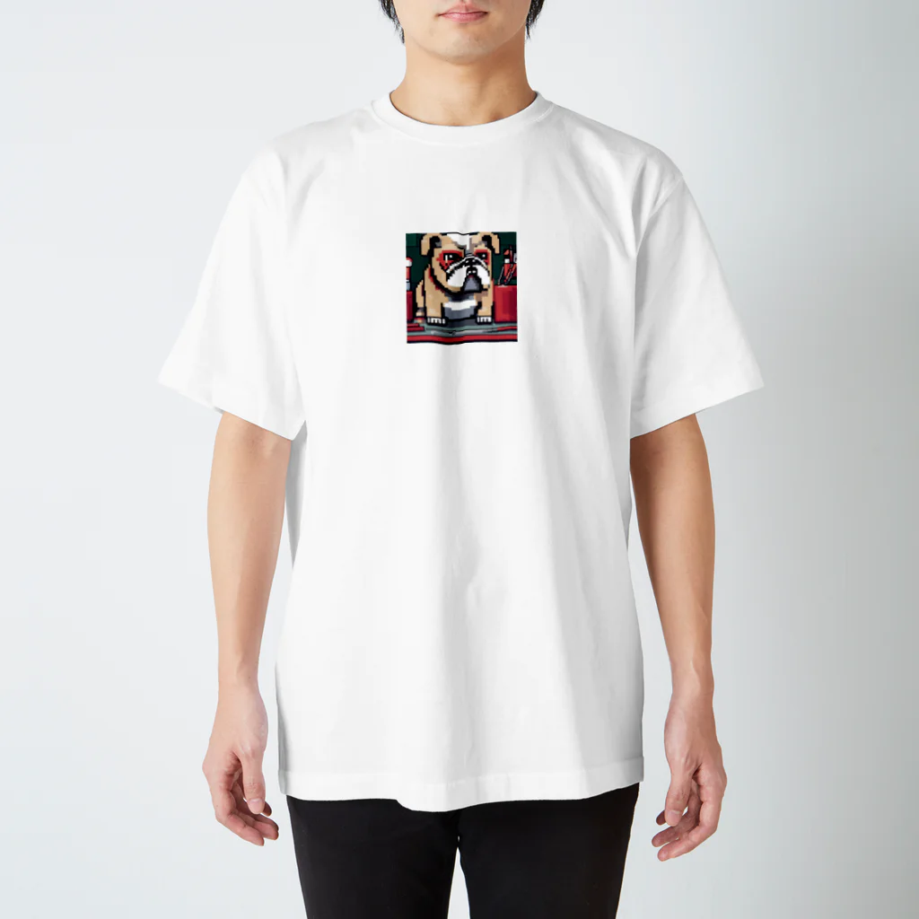 barisukaのフェイスアートするブルドッグ Regular Fit T-Shirt