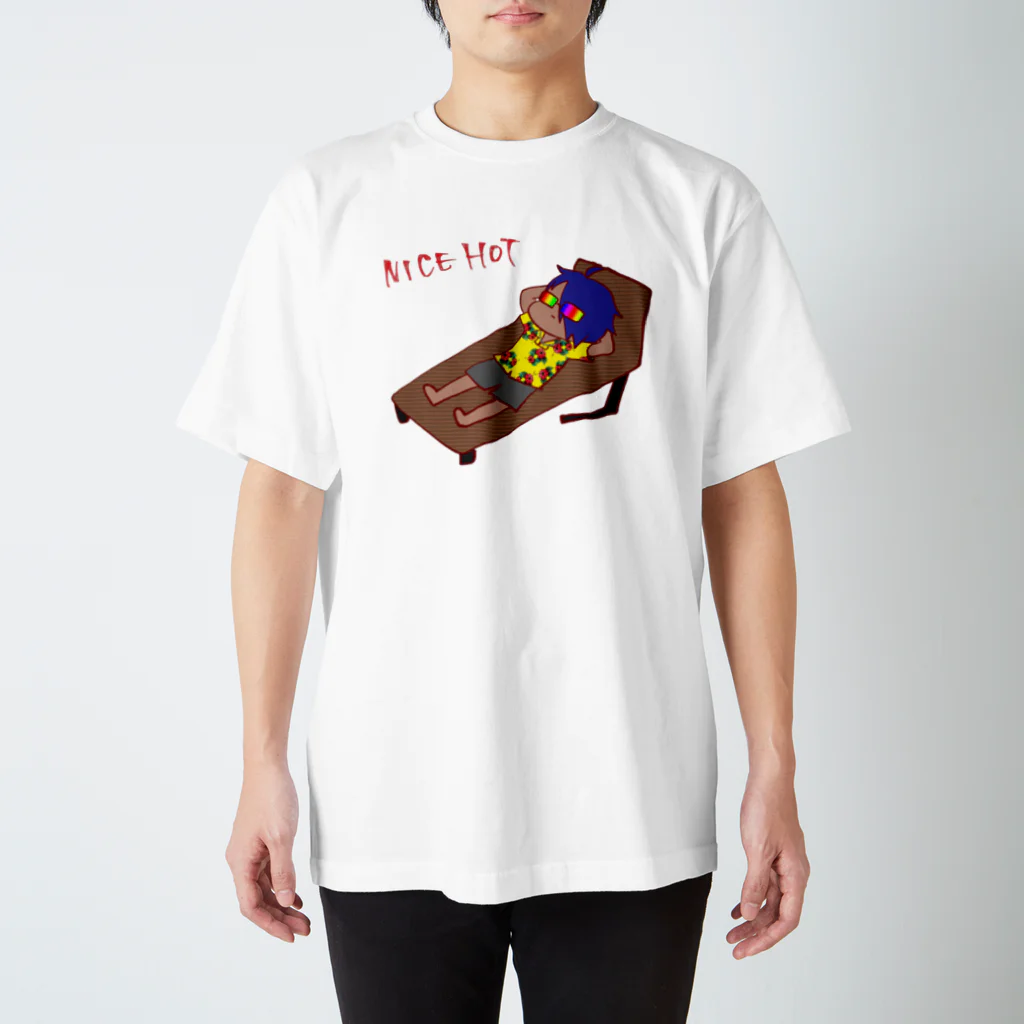 服部千才の意味わからんNICE HOT スタンダードTシャツ