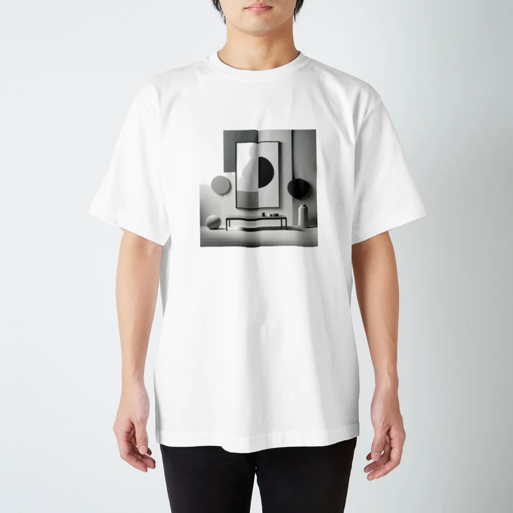 masaの静謐なモノクロームの風景 スタンダードTシャツ