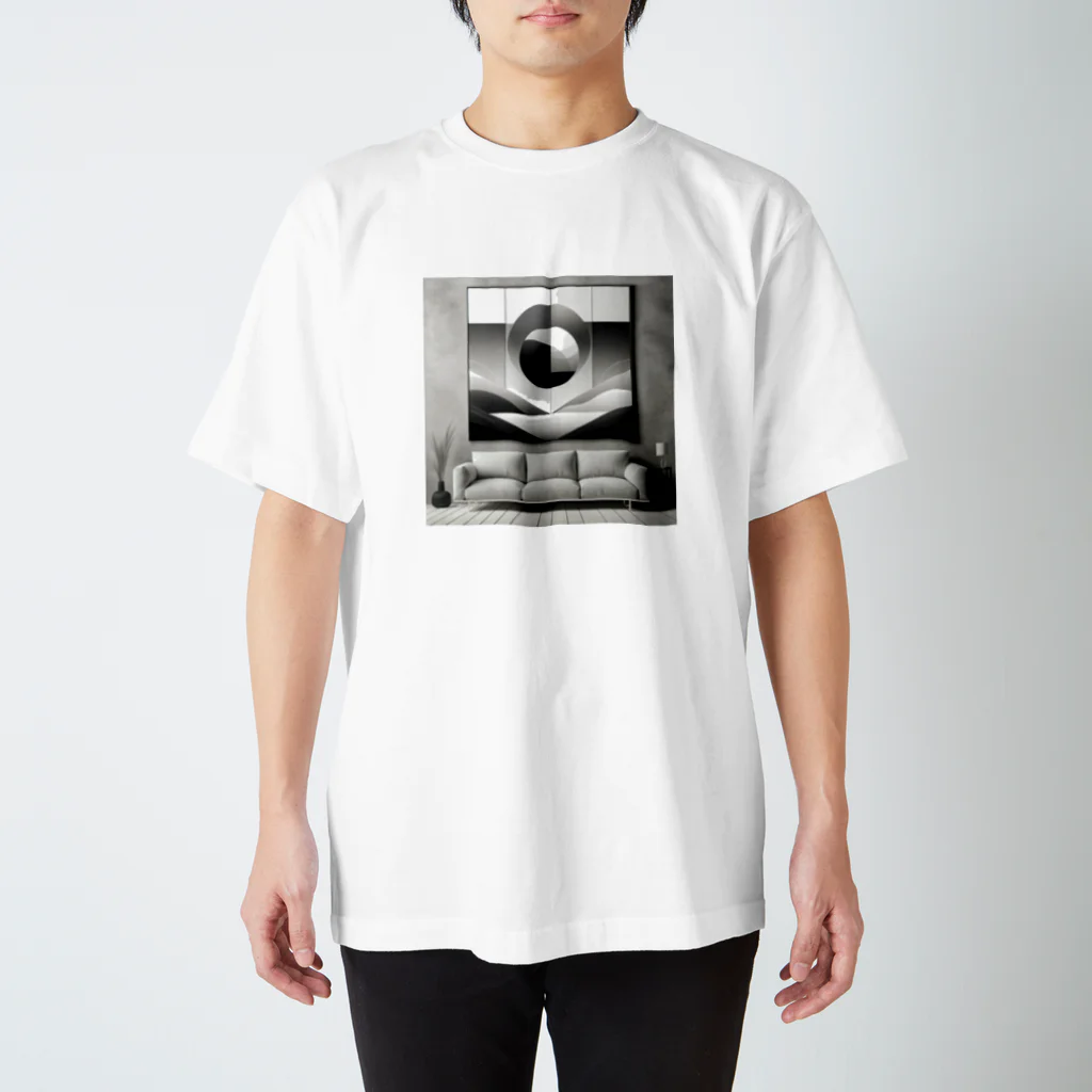 masaのモノクロームの静けさ Regular Fit T-Shirt