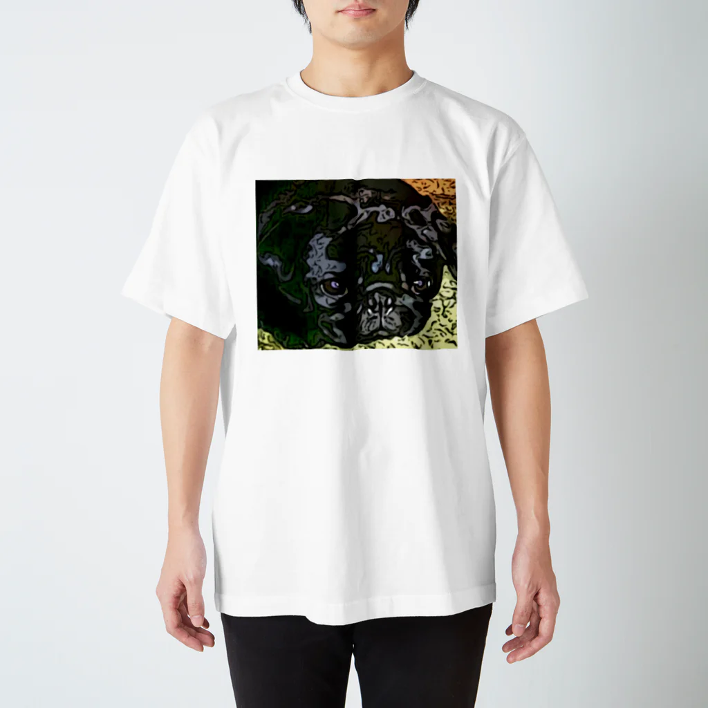 KenHana ハウスの黒パグ　ケンちゃん癒しグッズ Regular Fit T-Shirt