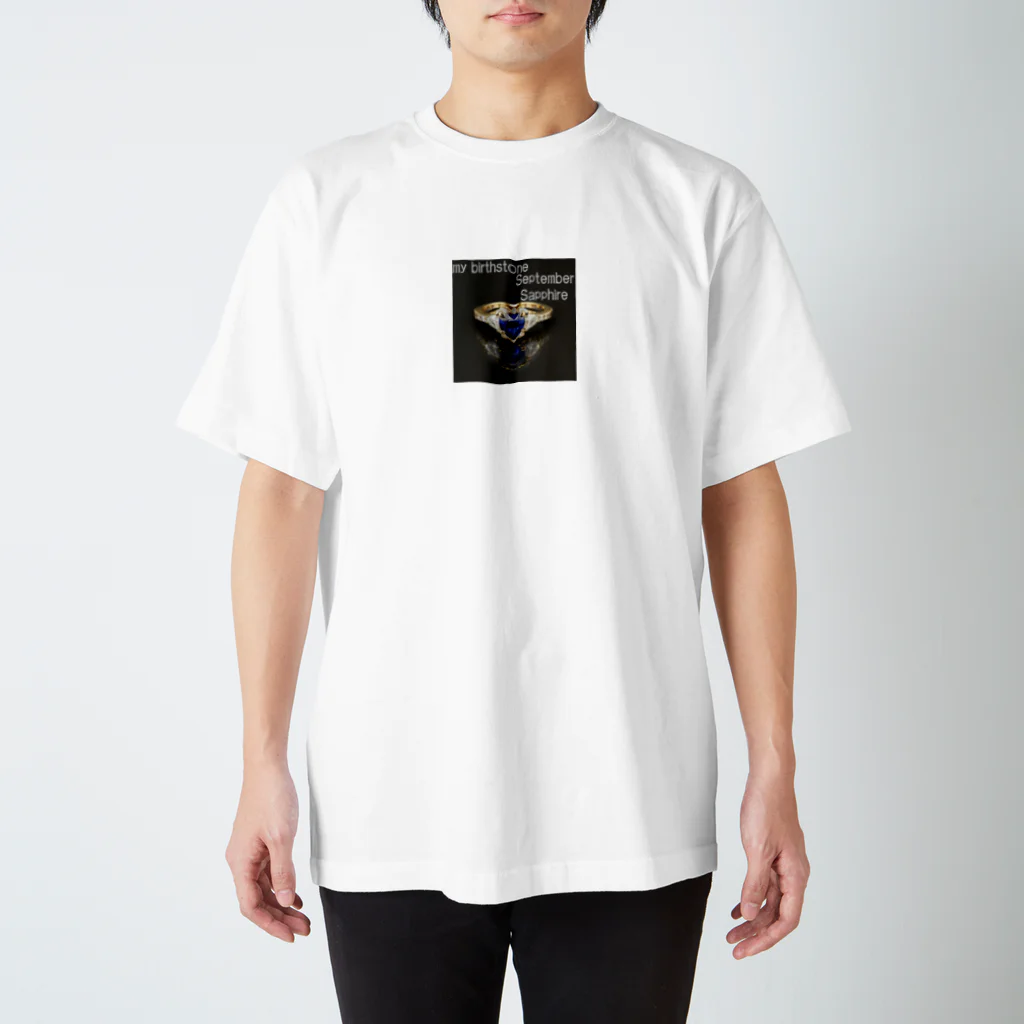 ゆうめい♏のBirthstone/heart-shaped ring/September Regular Fit T-Shirt