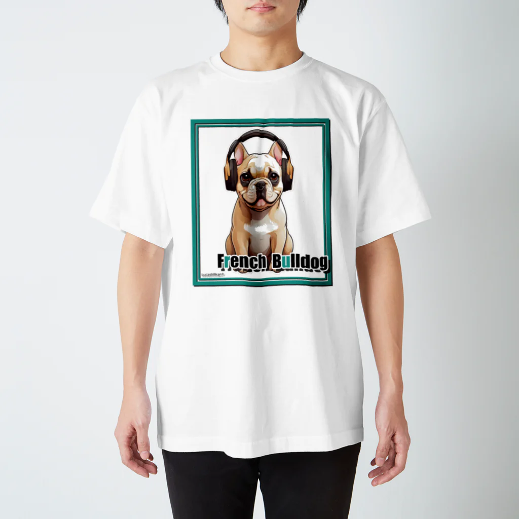 LUCASMIKAN Shopの集まれ犬好き / Gathering Dog Lover (French bulldog) ロングTシャツ、パーカーなど Regular Fit T-Shirt