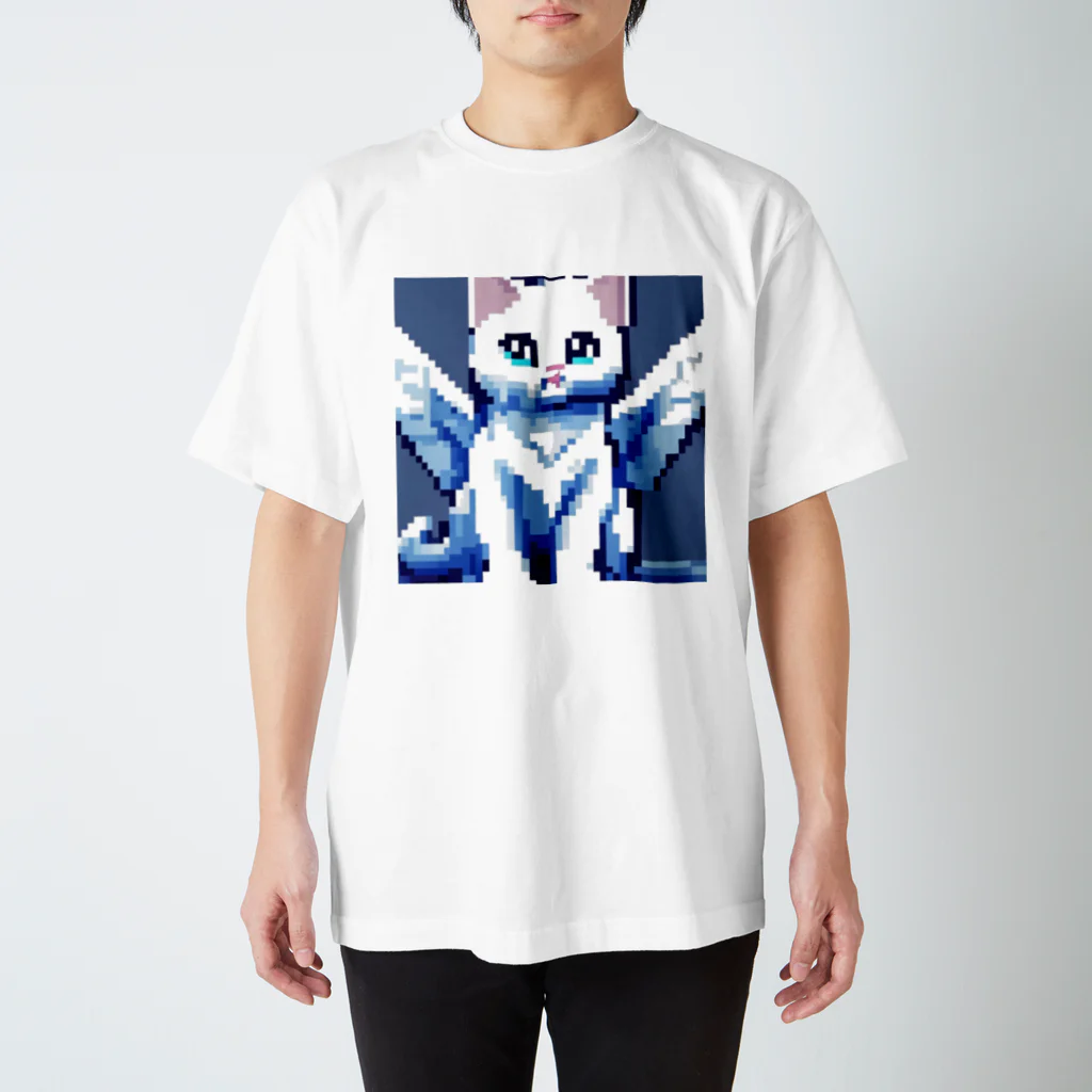 青空地域猫集会《遊》の多分助けてくれるタイプの猫 スタンダードTシャツ