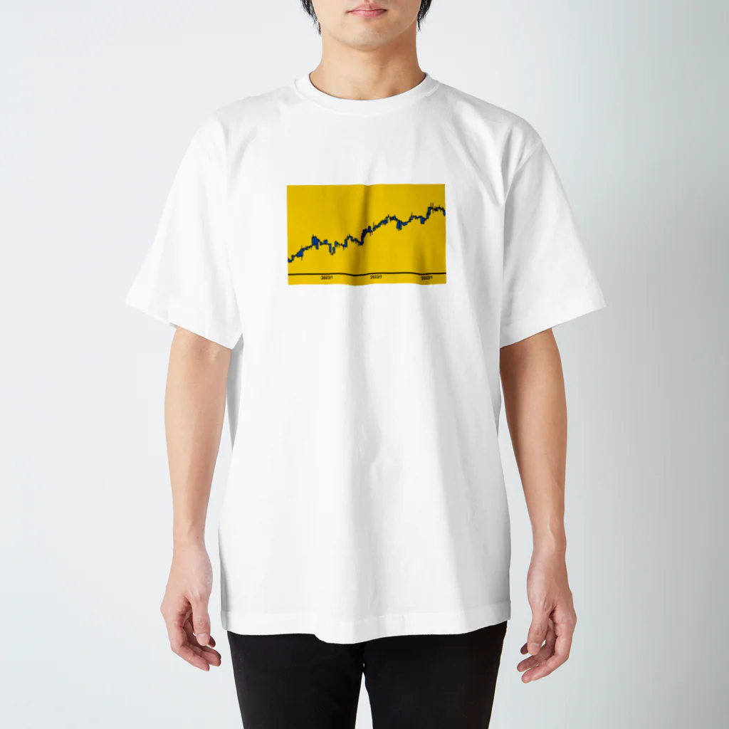 ちさきの株価チャートTシャツ スタンダードTシャツ