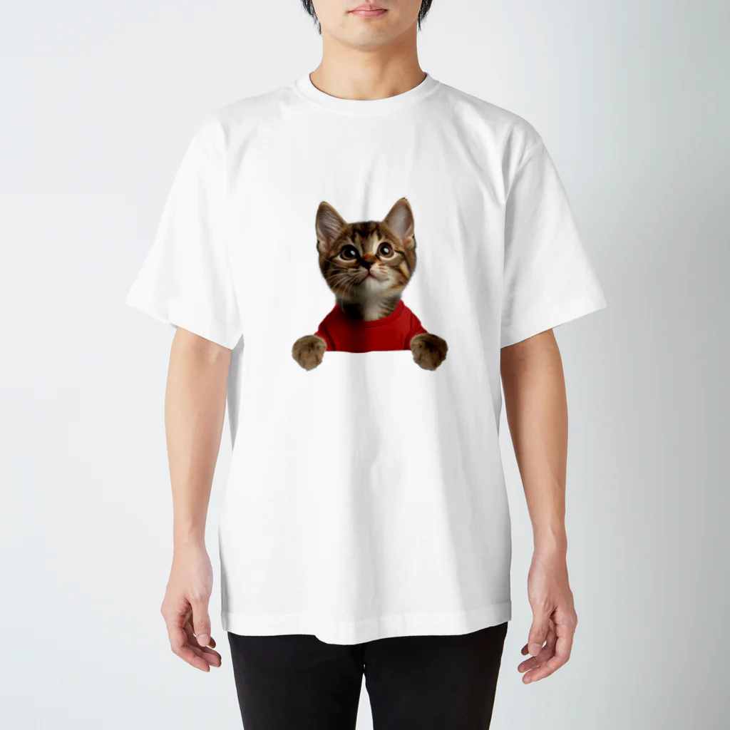 子猫のマイク・mikeの部屋のmikeナンバー１ スタンダードTシャツ