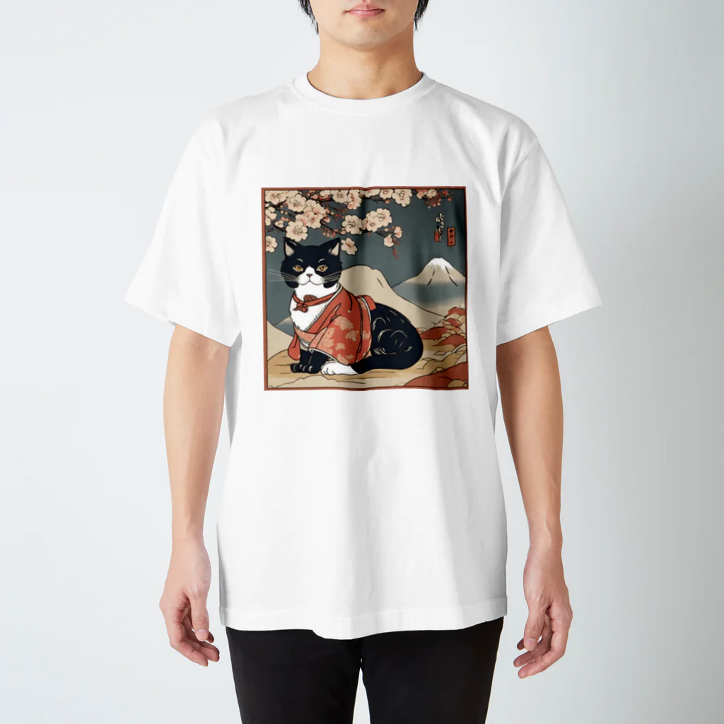 にゃんこグッズのにゃんこ浮世絵ニャン🎵 Regular Fit T-Shirt