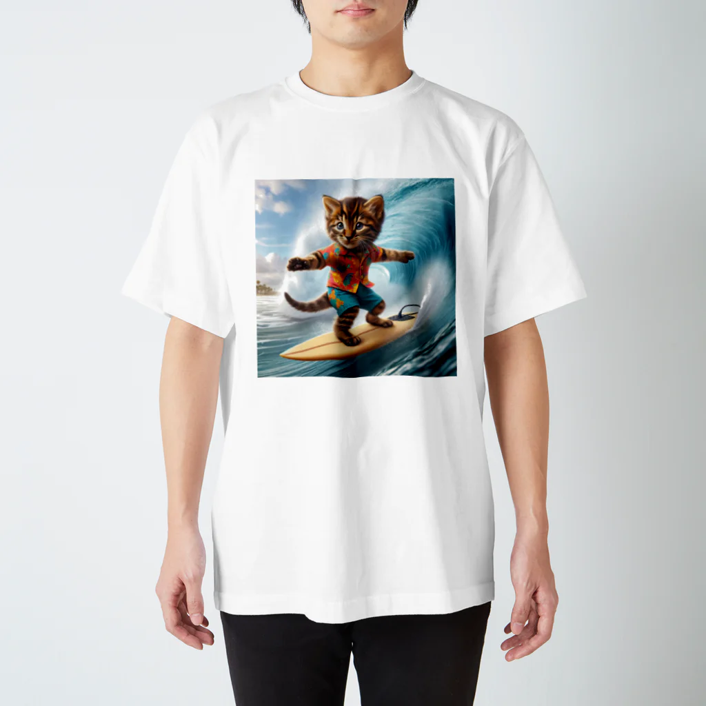 子猫のマイク・mikeの部屋のmikeナンバー5 スタンダードTシャツ