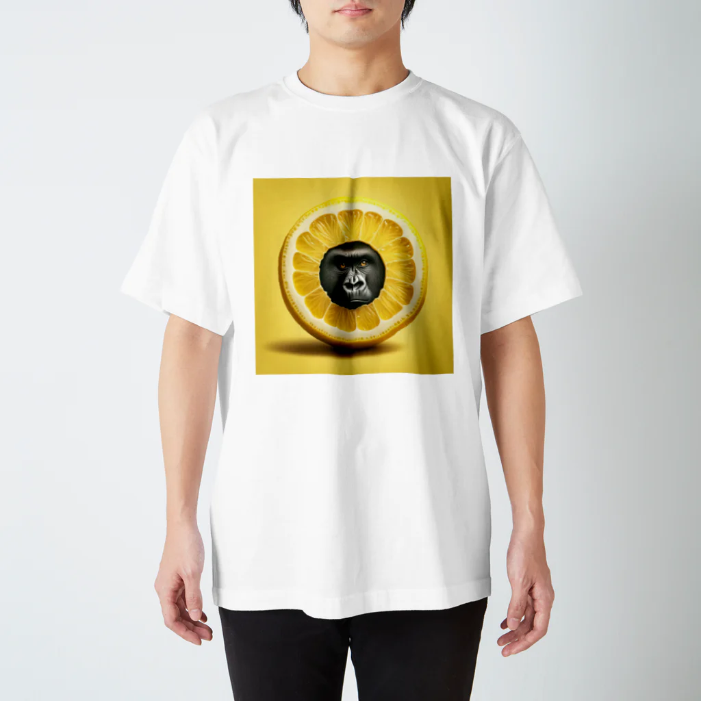 ゴリラショップのThe Mighty Gorilla Lemon  Regular Fit T-Shirt