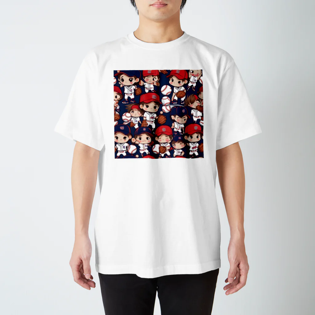 supportの可愛い野球小僧 Regular Fit T-Shirt