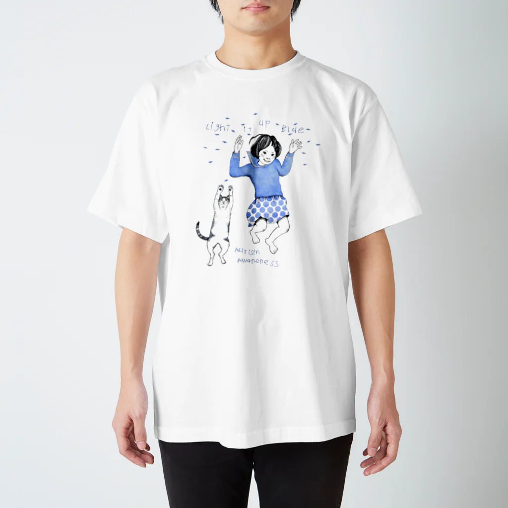 BonamiのLight it up Blue「Love your own jump!」ライトカラー Regular Fit T-Shirt