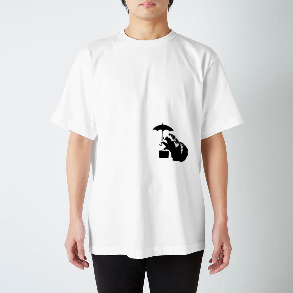有限会社サイエンスファクトリーのUmbrella Tanuki Regular Fit T-Shirt