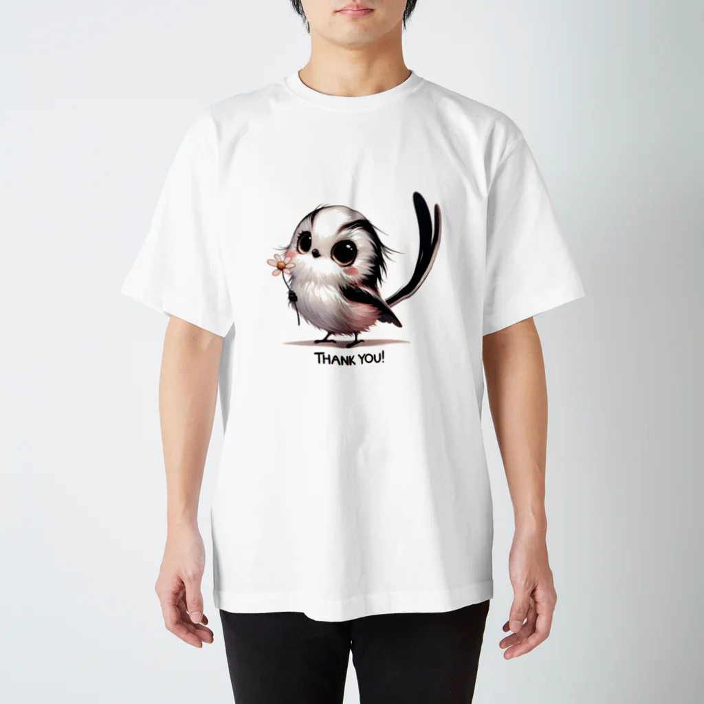 mimikkyu322のLong-tailed Tit  スタンダードTシャツ