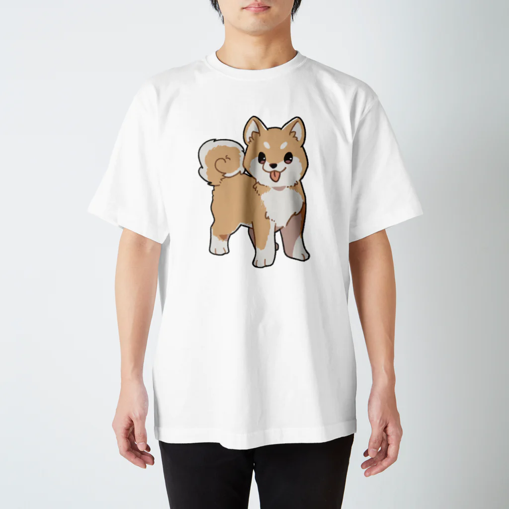 CAPE ONLINE SUZURI店の柴犬（ゆるめのいぬずかん） Regular Fit T-Shirt