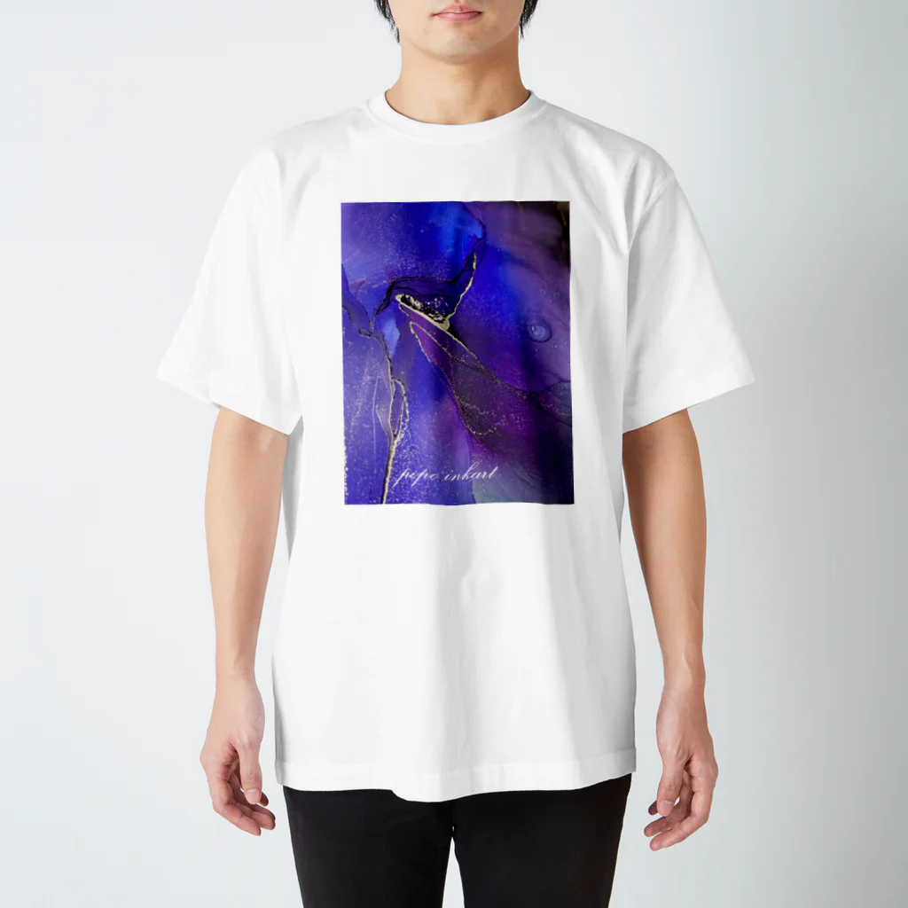 popo inkartの青と紫 スタンダードTシャツ