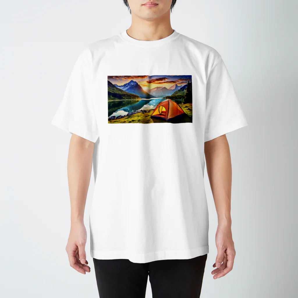 Kz_25@アウトドアーのキャンプファッション -Sunrise- スタンダードTシャツ