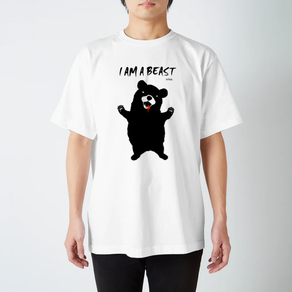 Moju（モジュー）のI am a beast スタンダードTシャツ