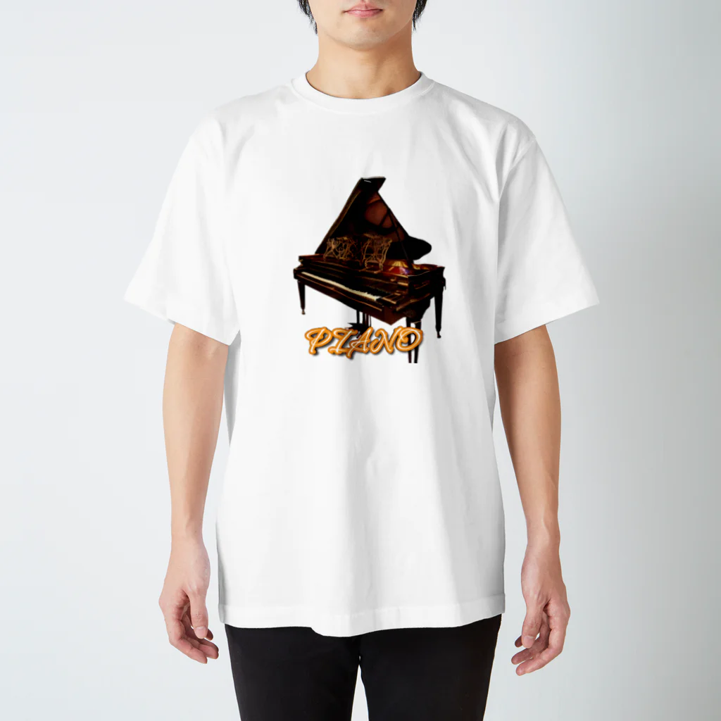 stamp_marketのPIANO　【色選べる】スタンダード Ｔシャツ スタンダードTシャツ