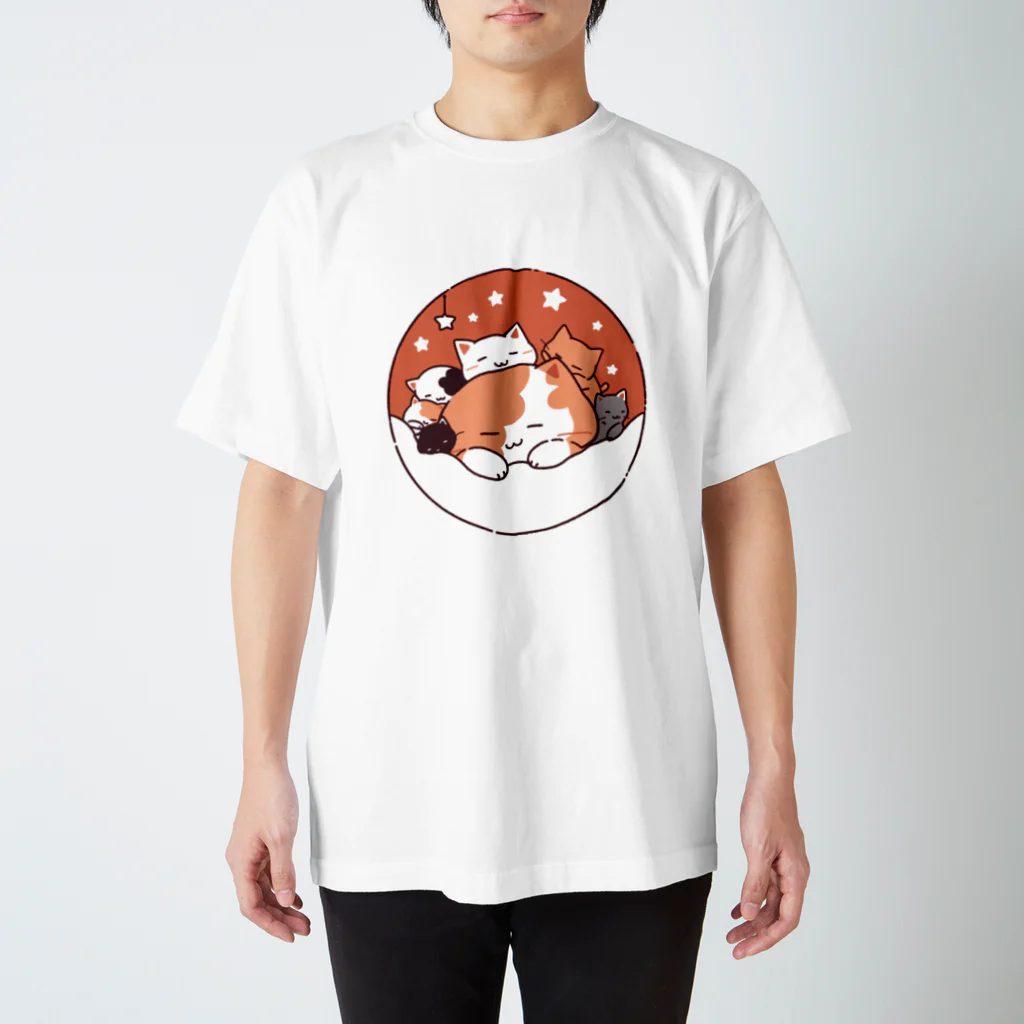 PIXELSのねむり猫 スタンダードTシャツ