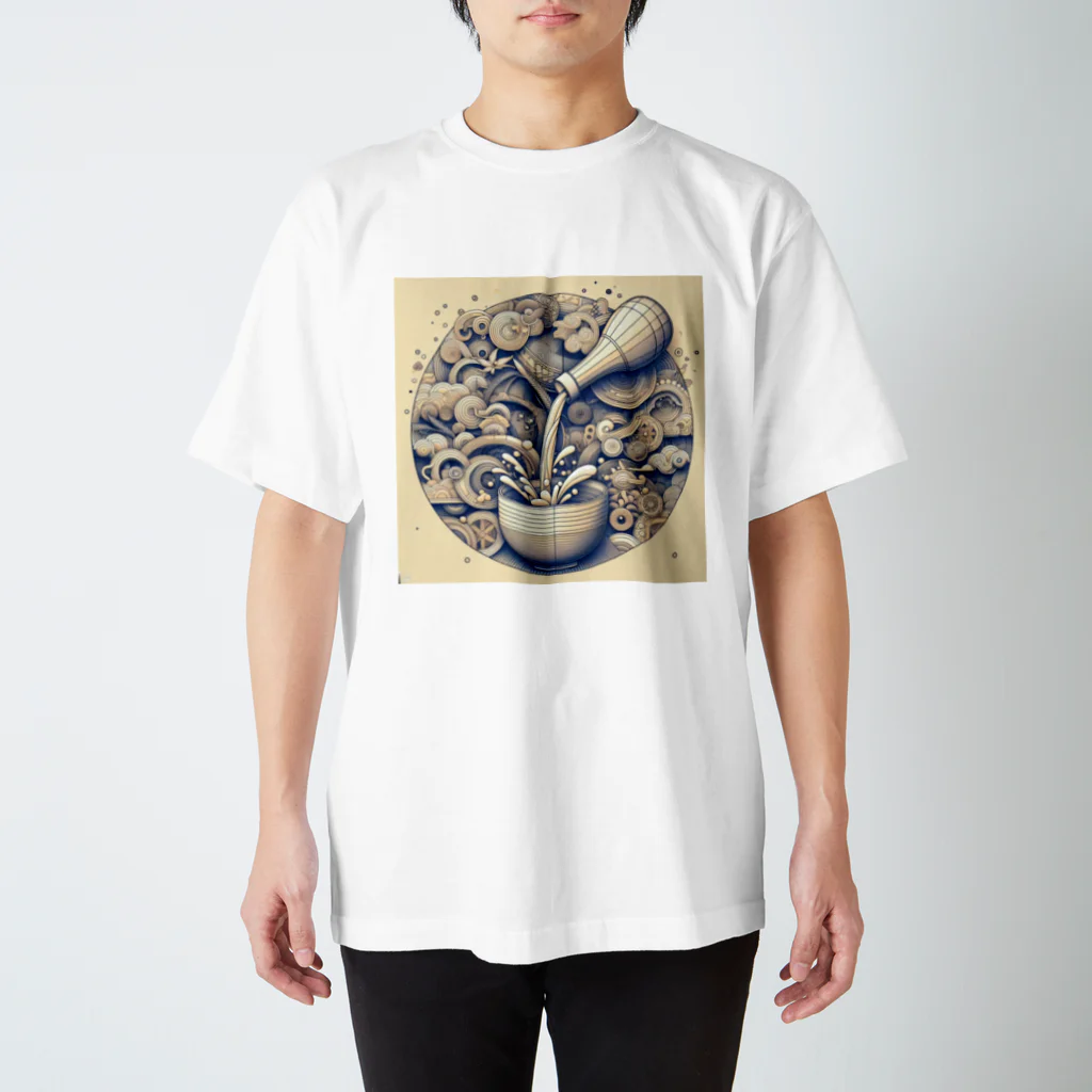 ろっくおんの徳利とお猪口 Regular Fit T-Shirt