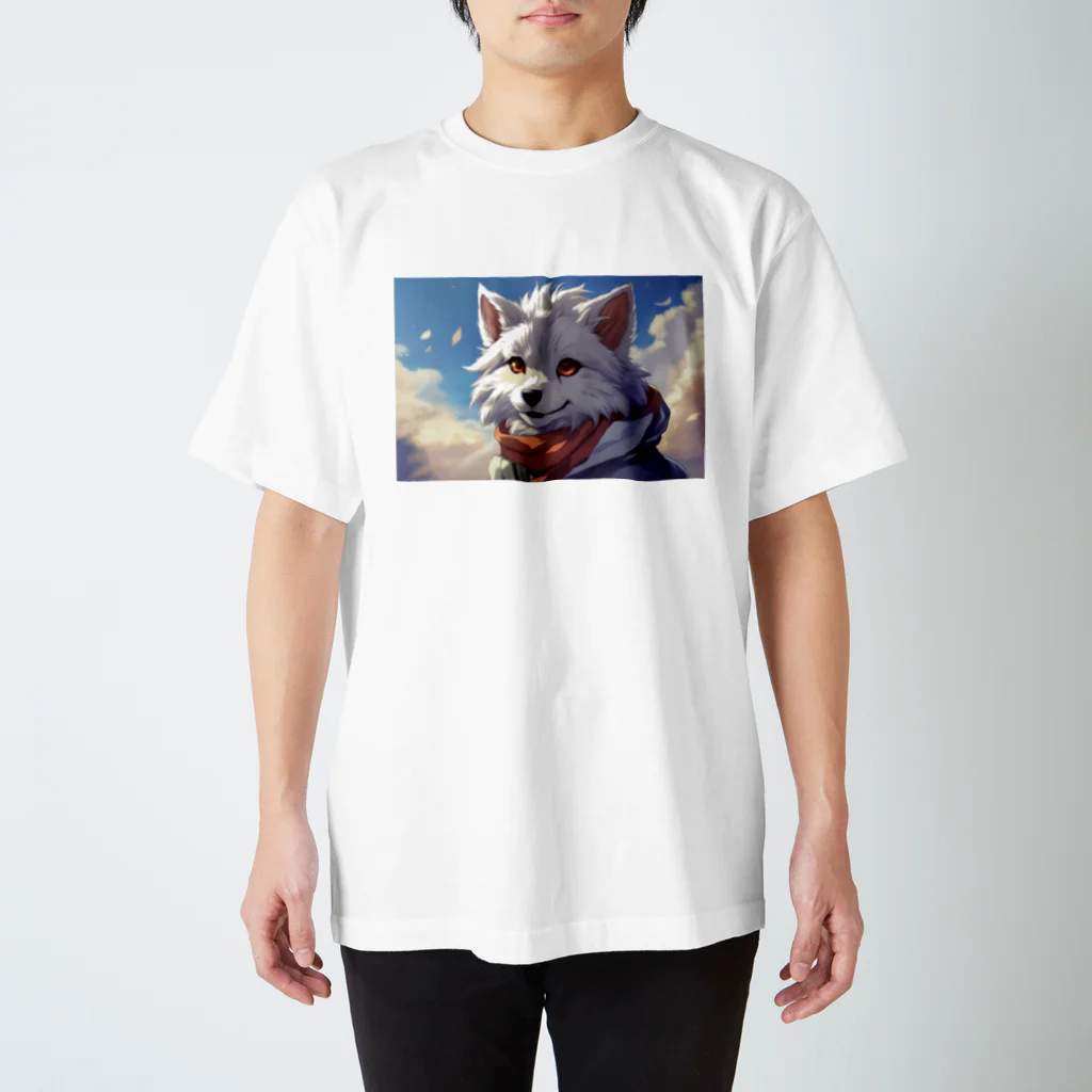 Moon_Howlの幼子の狼 スタンダードTシャツ