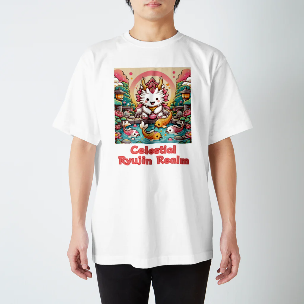 大江戸花火祭りのCelestial Ryujin Realm～天上の龍神社7 スタンダードTシャツ