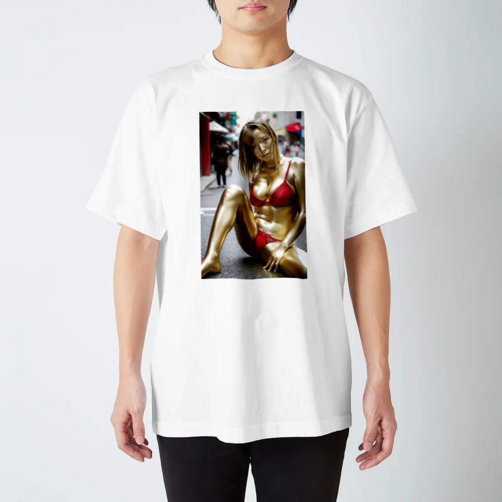 golden_aigirlsの金粉美女Tシャツ スタンダードTシャツ