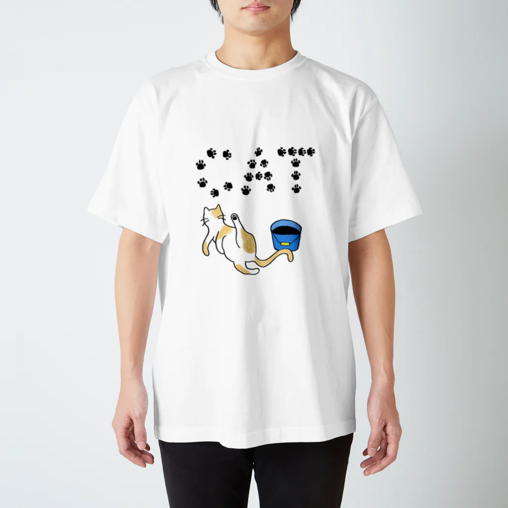 y_oco_yのCAT Regular Fit T-Shirt