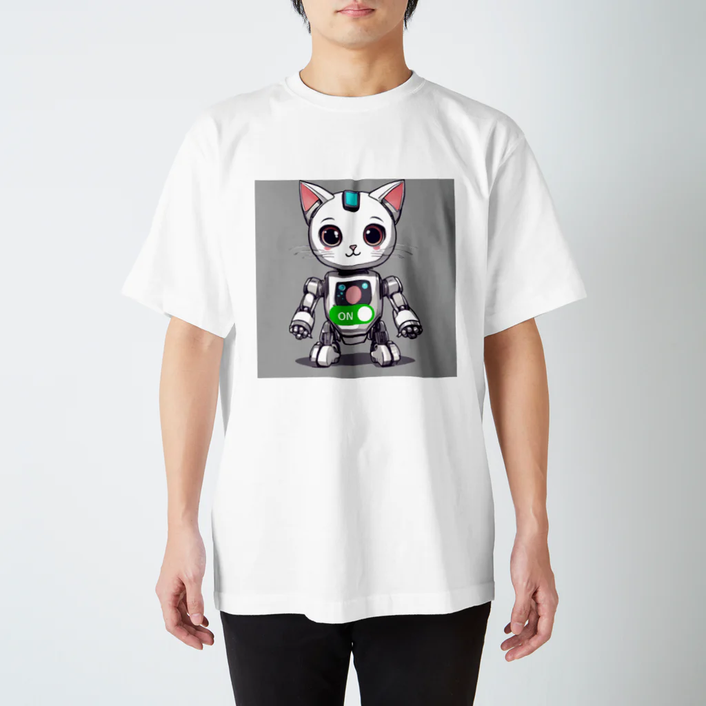 七福茶のニャンコロメカ スタンダードTシャツ