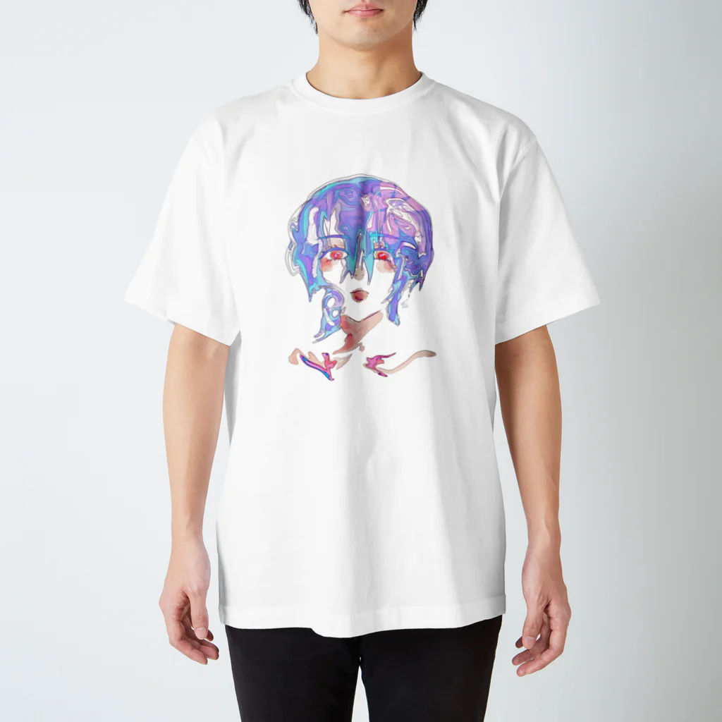 藤宮メロウの浮かせ花 Regular Fit T-Shirt