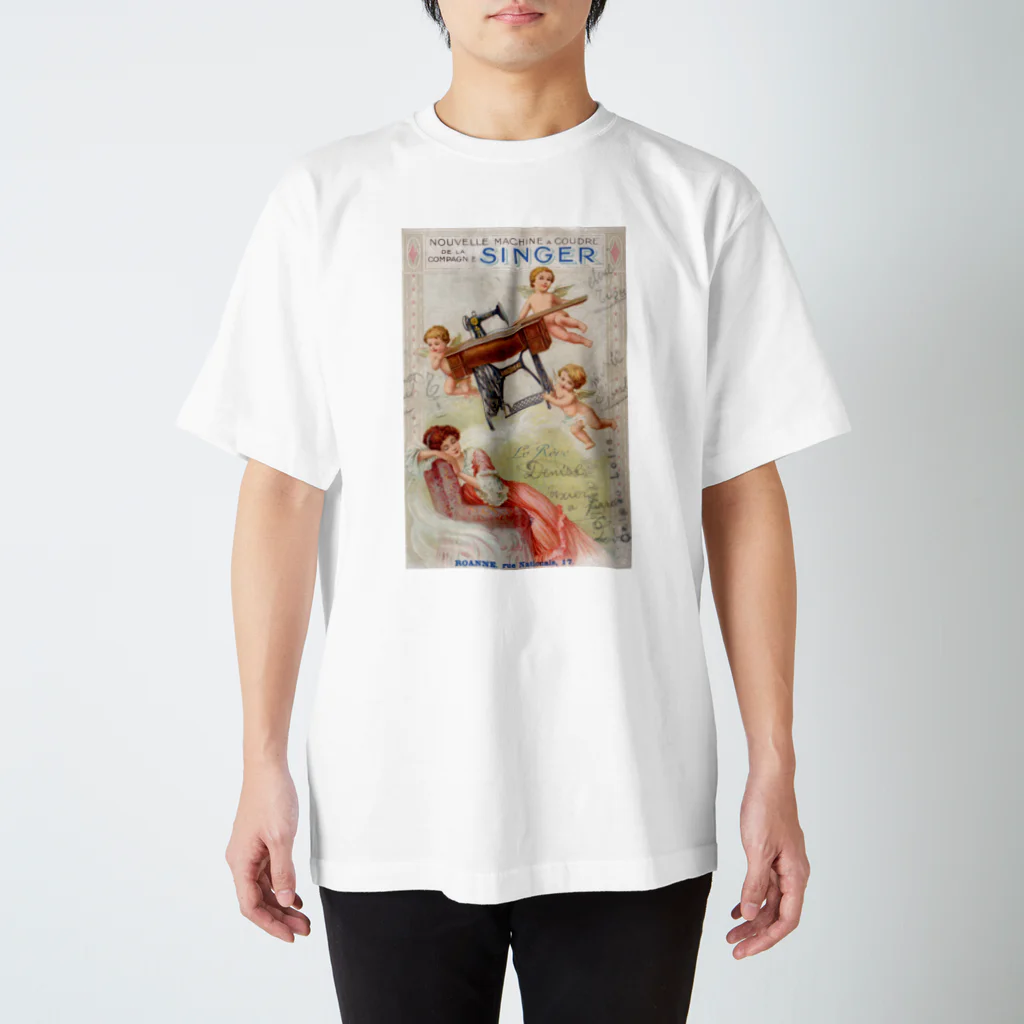 洋古書復刻堂「エスプリ　ド　グランヴィル」のシンガーミシンの広告（1900年代初頭） Regular Fit T-Shirt